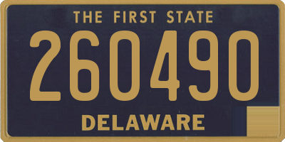 DE license plate 260490