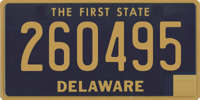DE license plate 260495