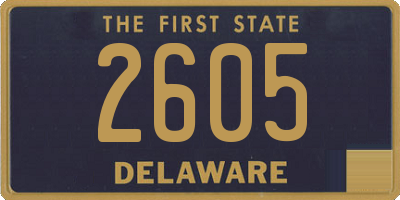 DE license plate 2605