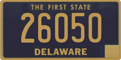 DE license plate 26050