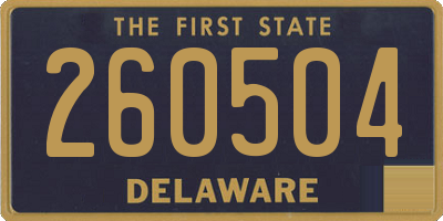 DE license plate 260504