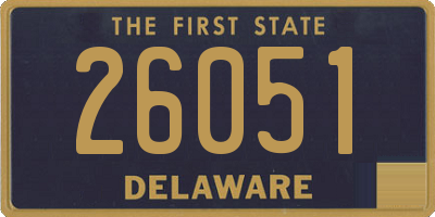 DE license plate 26051