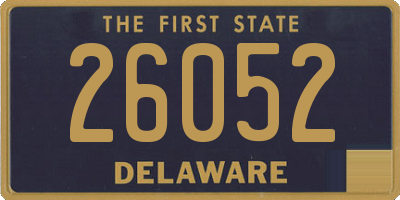 DE license plate 26052