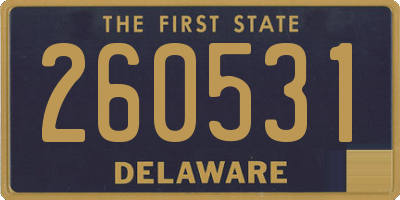 DE license plate 260531