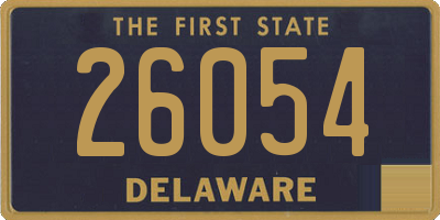 DE license plate 26054