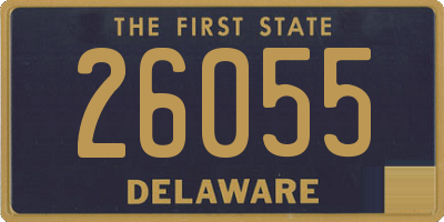 DE license plate 26055