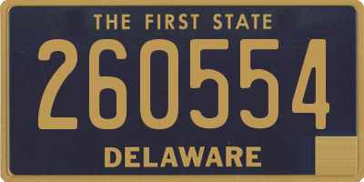 DE license plate 260554