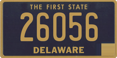 DE license plate 26056