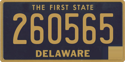 DE license plate 260565