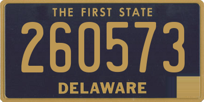 DE license plate 260573