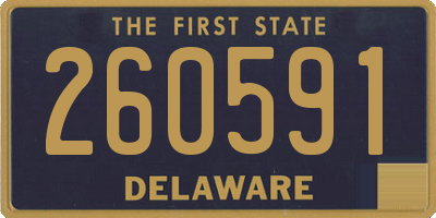 DE license plate 260591
