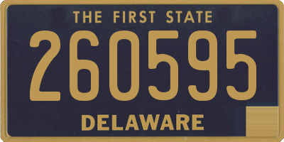 DE license plate 260595