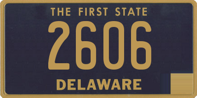 DE license plate 2606