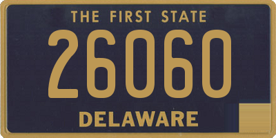 DE license plate 26060