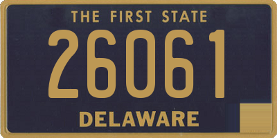 DE license plate 26061