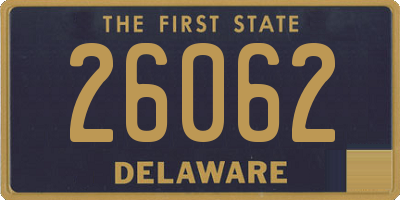 DE license plate 26062