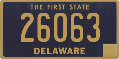 DE license plate 26063