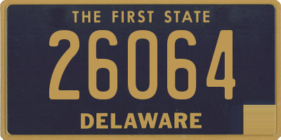 DE license plate 26064