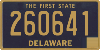 DE license plate 260641