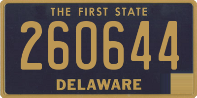 DE license plate 260644