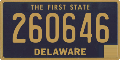 DE license plate 260646