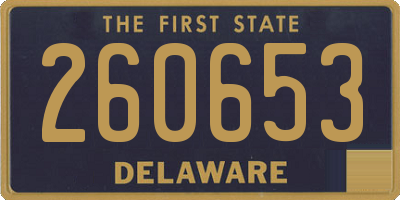 DE license plate 260653