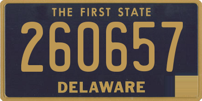 DE license plate 260657