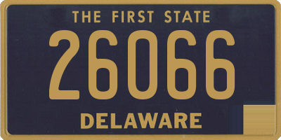 DE license plate 26066