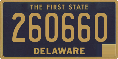 DE license plate 260660