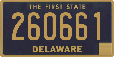DE license plate 260661