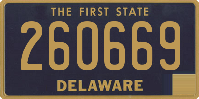 DE license plate 260669