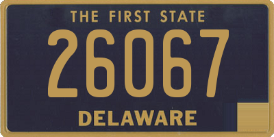 DE license plate 26067