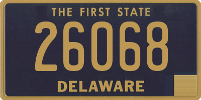 DE license plate 26068