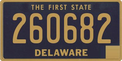 DE license plate 260682