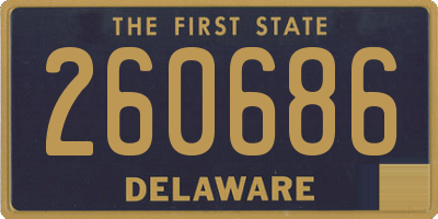 DE license plate 260686