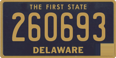DE license plate 260693
