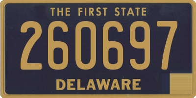 DE license plate 260697
