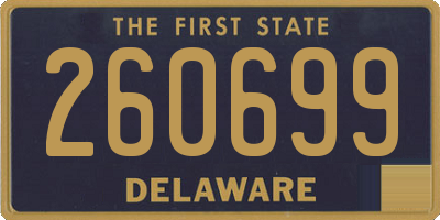 DE license plate 260699