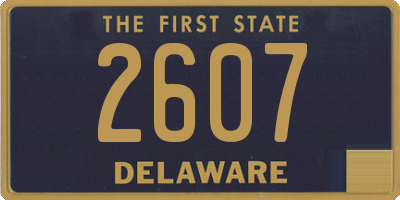 DE license plate 2607