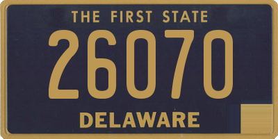 DE license plate 26070