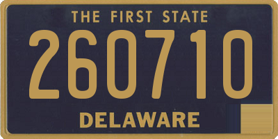 DE license plate 260710