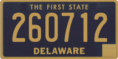 DE license plate 260712