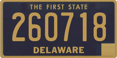 DE license plate 260718