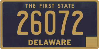 DE license plate 26072