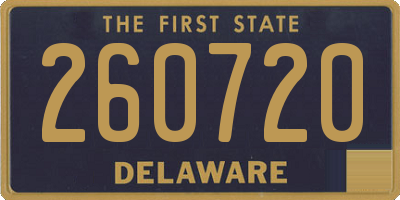 DE license plate 260720