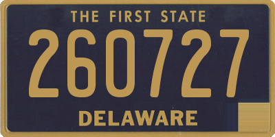 DE license plate 260727