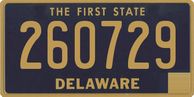 DE license plate 260729