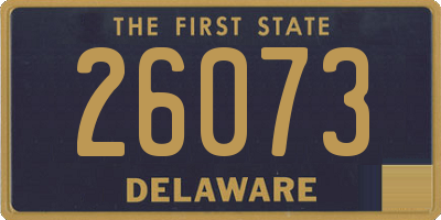 DE license plate 26073