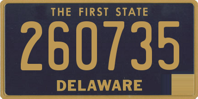 DE license plate 260735