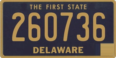 DE license plate 260736